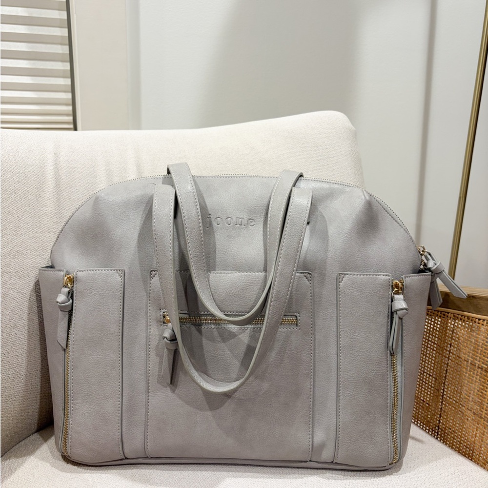 Grey Diaper Bag by joone Carryall Bag